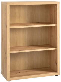 Regal Renatura / Rilega , Holzwerkstoff , Holzfarben , 82 x 110 x 35 cm