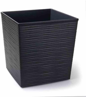 Siena Garden Pflanzgefäße Nizza GROOVE anthrazit groove 30x30x31 cm