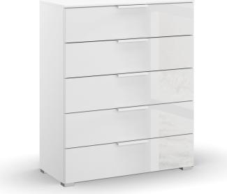 rauch Schubkastenkommode Skat Meridian Kommode Sideboard Wäscheschrank, mit 5 Schubladen mit Glasfront in elegantem Design