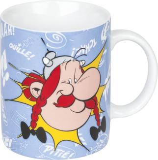 Könitz Asterix Tchoc Becher, Tasse, Kaffeetasse, Porzellan, Obelix, Blau, 300 ml, 11 1 002 2041